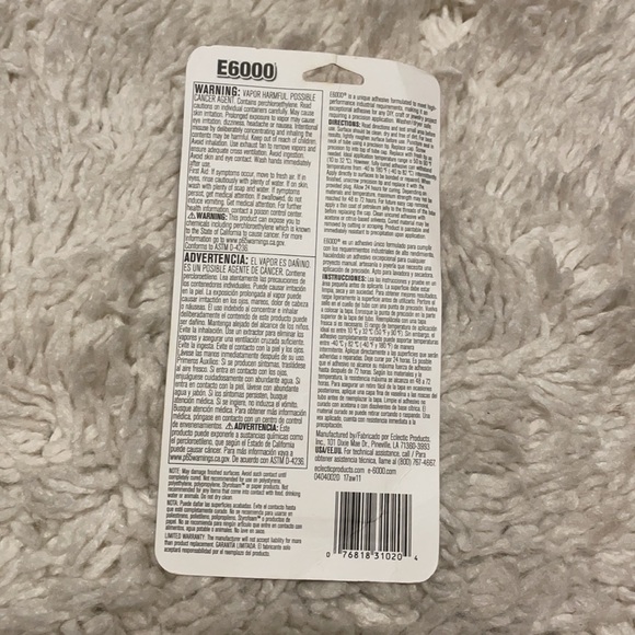 NEW E6000 Glue - Clear - Picture 3 of 3
